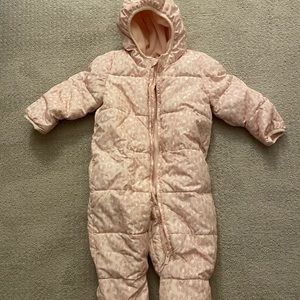 Girls 12-18 month Gap fleece lined snow suit